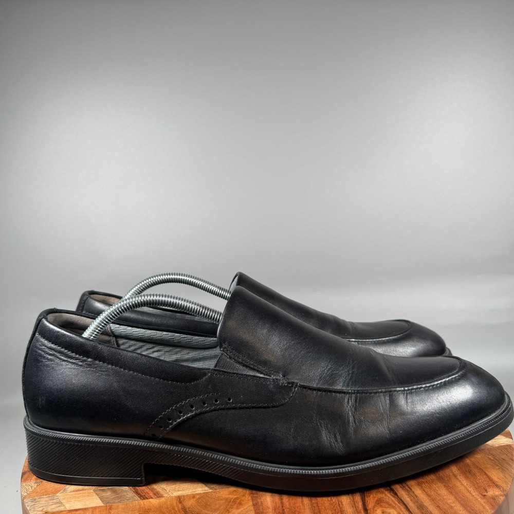 Johnston & Murphy Mens 12M XC4 Waterproof Black Leather Slip On Loafers 15-3297‎